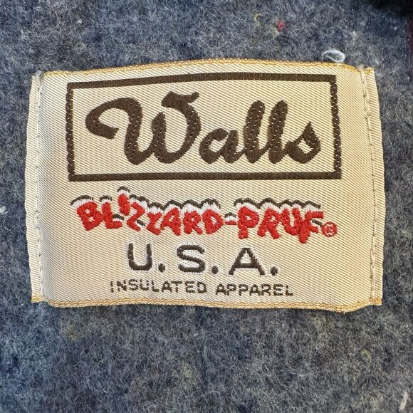 VTG Walls Blizzard Pruf Denim Barn Coat – Men’s XL Blanket lined- Work jacket - Picture 9 of 13